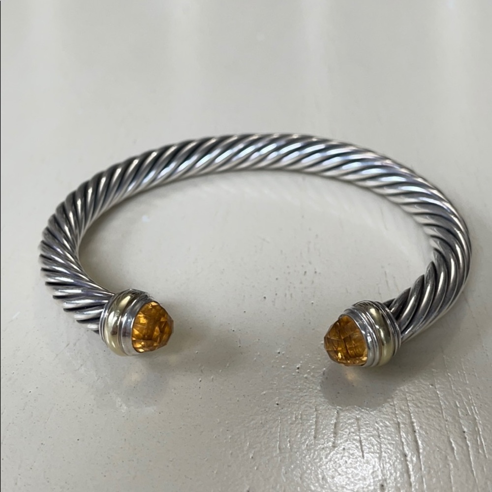 David Yurman 7mm citrine cable classics bracelet